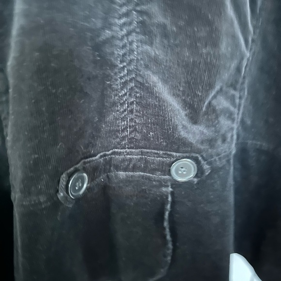 Black corduroy blazer with three buttons - Picture 5 of 7